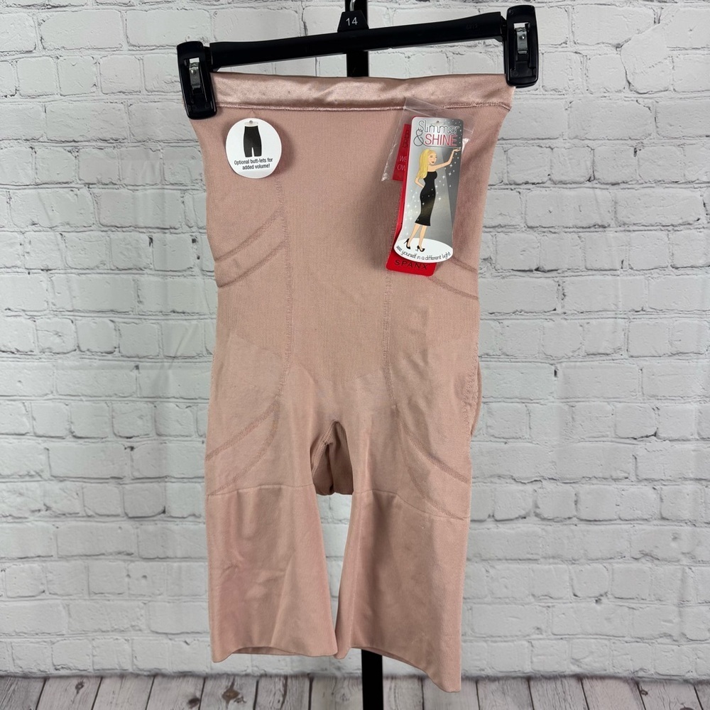 Spanx Rose Gold Color Mid Thigh Bodysuit Size Medium